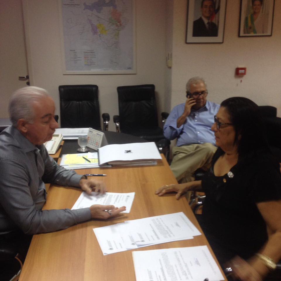 Marcus Cavalcanti e Ângela Sousa, durante audiência em Salvador.