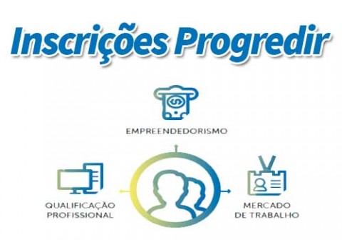 Inscrições Plano Progredir. Imagem: Divulgação.