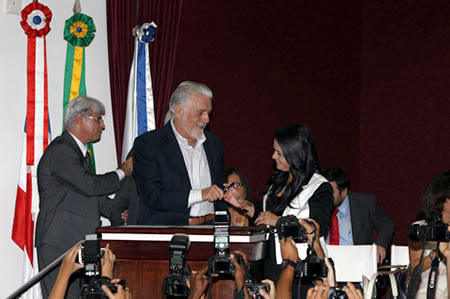 Posse de  Moema Gramacho. (Foto: Manu Dias)